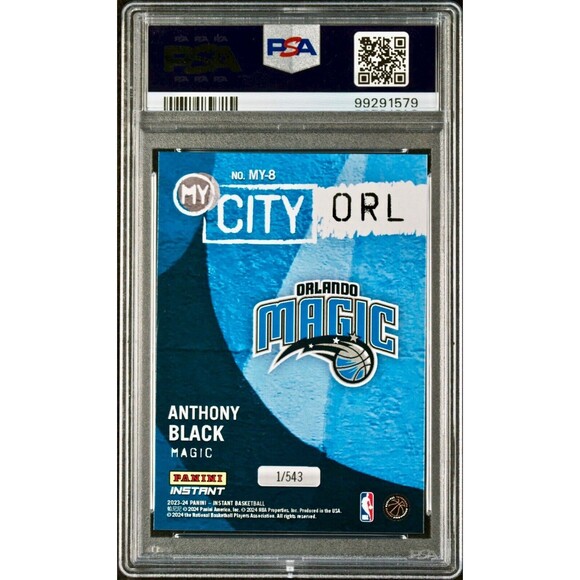 Anthony Black 2023 Panini MyCity Rookie NBA #MY-8 Basketball Card PSA 9 Mint - Picture 2 of 2